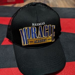 Nahmias Miracle Academy Trucker Hat NWT Retail $250
